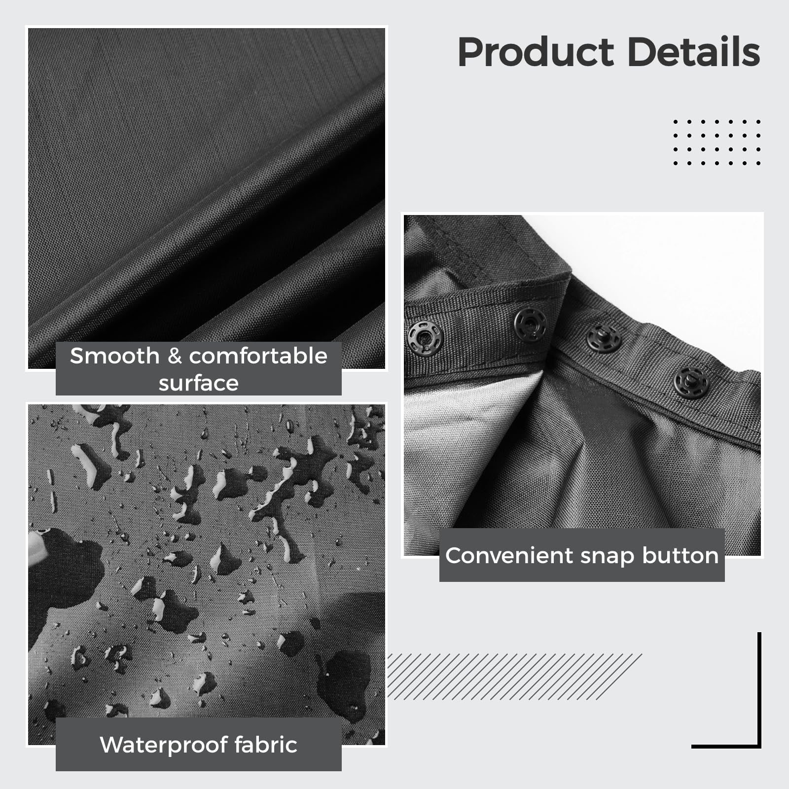 SWEWARM 8 PCS Barber Cape, Waterproof Shampoo Capes With Snaps Buttons Closure, Large Hair Cutting Salon Cape Barber - Image 3