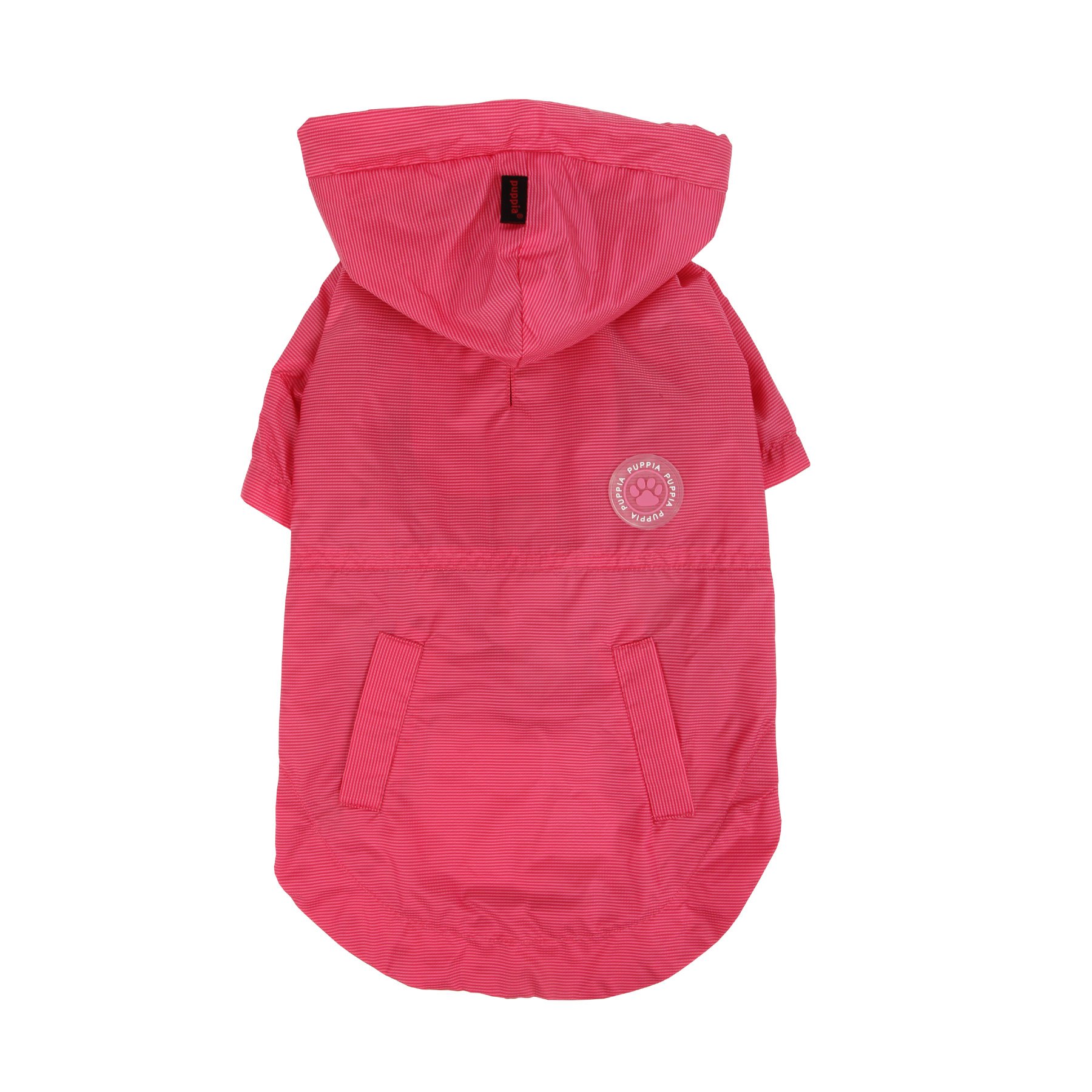 PUPPIA Authentic Windbreaker Pet Raincoat, Small, Hot Pink