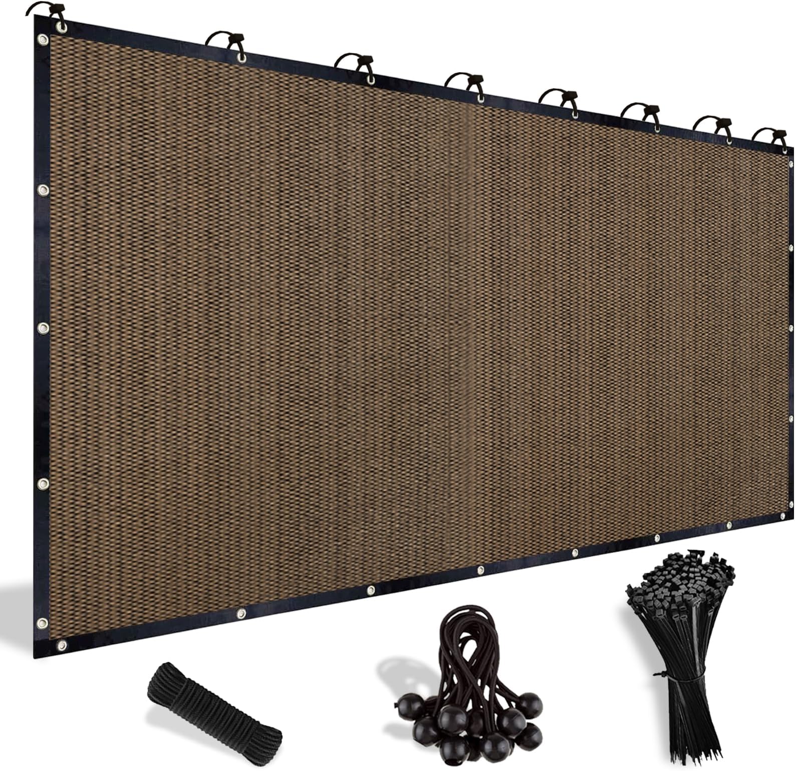 Shade&Beyond 90 Sun Shade Cloth with Grommets, 10' X 12