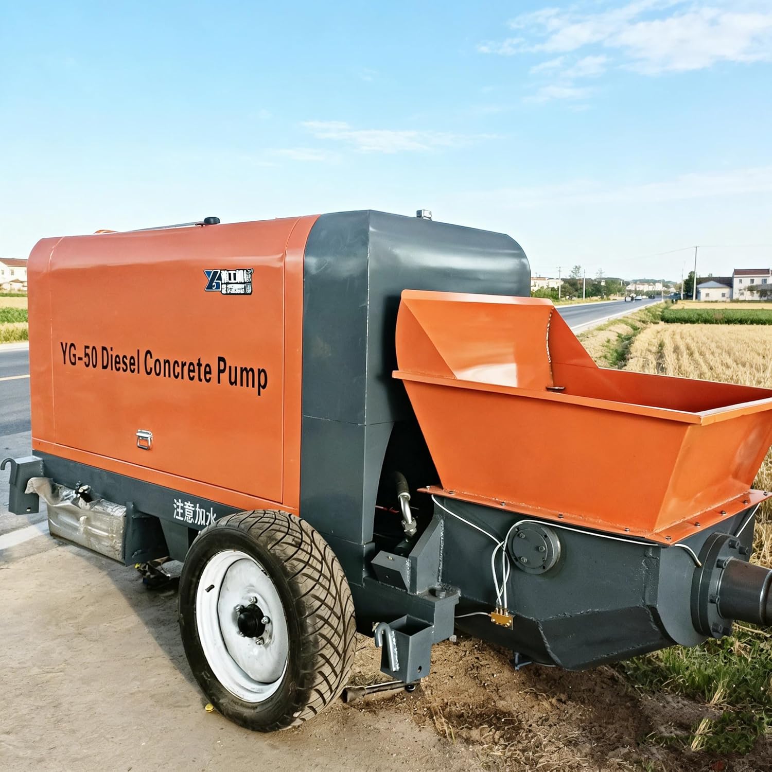 Concrete Mixer Pump – Mobile Tracked Cement Mixing & Pumping Machine