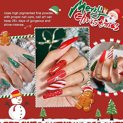 Miniatura 77 de AZUREBEAUTY - Juego de 31 piezas de polvo de inmersión para uñas, 20 colores, morado, azul, purpurina, bandeja de reciclaje de polvo de inmersión