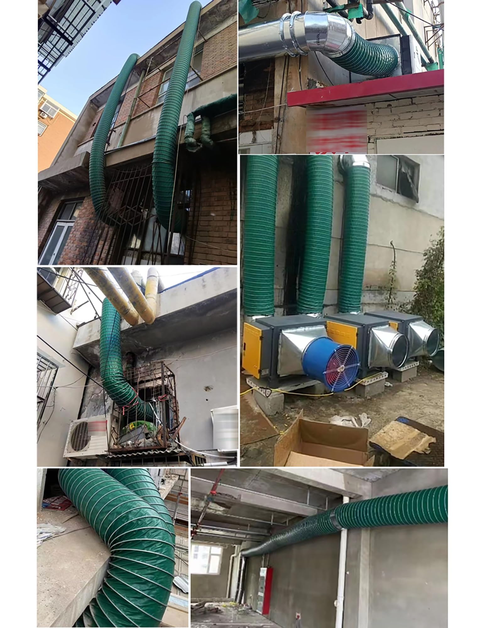 Conducto de aluminio flexible resistente al fuego, manguera de ventilación de alta temperatura para cocina, baño, taller y ventilador de escape (diámetro 25,5 cm x 500 cm)
