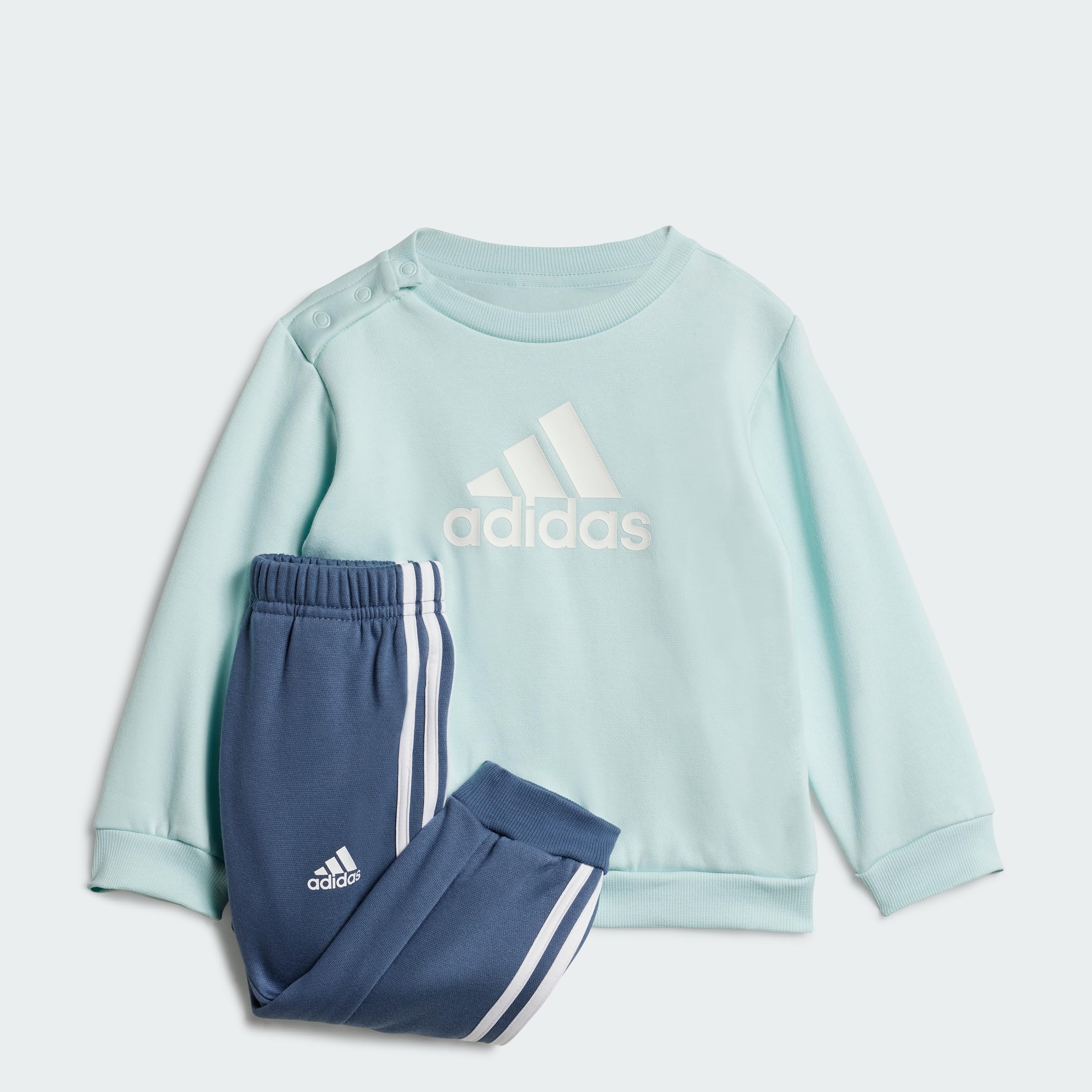 adidas Kids' Ensemble bébés Badge of Sport, Halo Mint/White, 6-9M