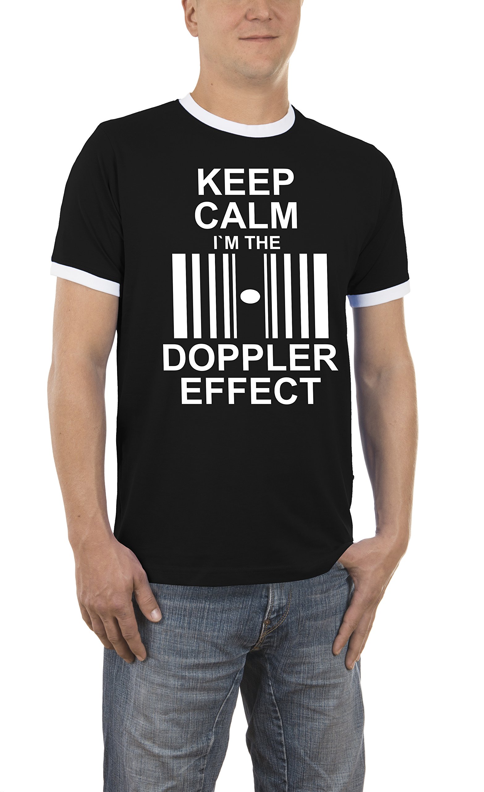 TouchlinesMen's Keep Calm I`m the Doppler Effect Kontrast T - Shirt