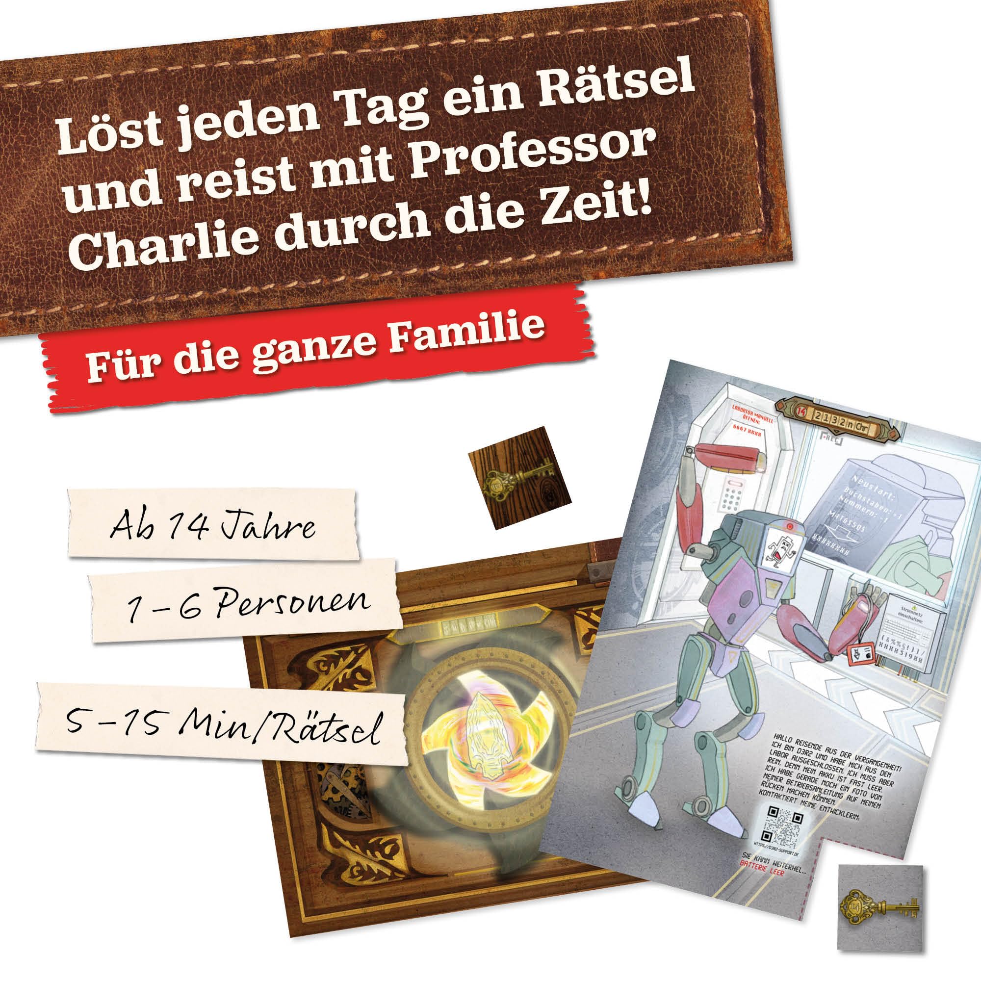 Hidden Games - Rätsel-Adventskalender - Charlies Reise durch die Zeit - EIN Spiel in 24 Episoden mit vielen Rätseln und Spezialeffekten