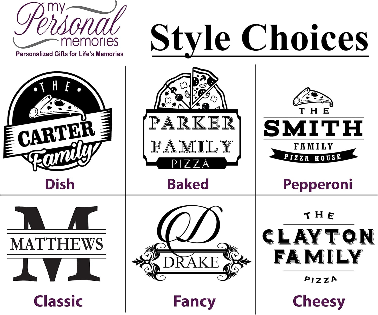My Personal Memories Custom Personalized Pizza Peel Bamboo Wood Paddle Board - Housewarming Pizza Lovers Idea (Large - Family Size)