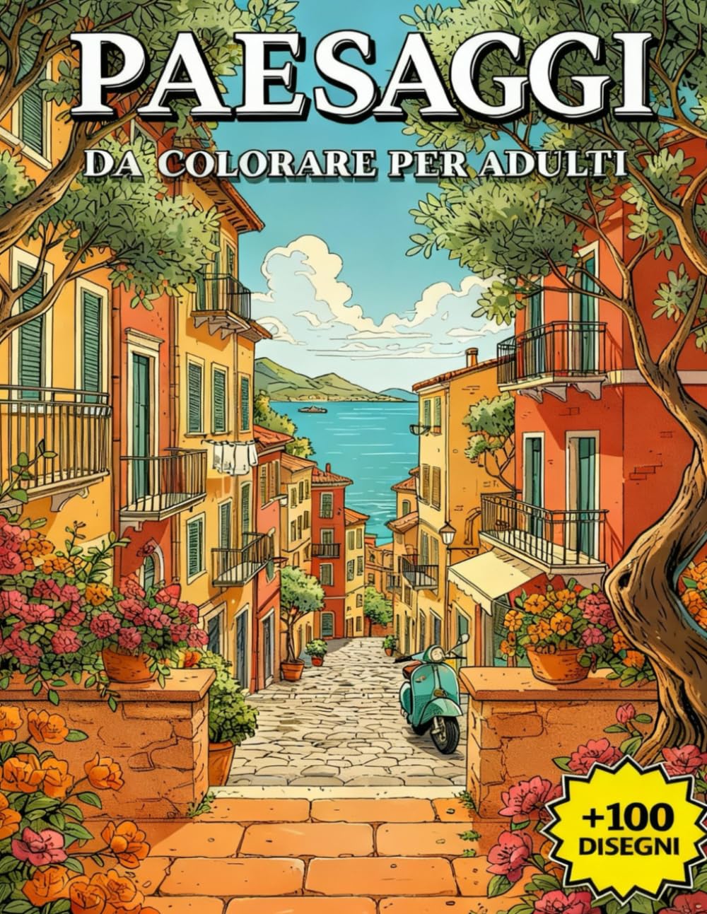 Paesaggi Da Colorare Per Adulti: +100 Disegni originali ad alta qualità offrono un’esperienza antistress con tratti nitidi, dettagli curati e panorami sempre diversi.