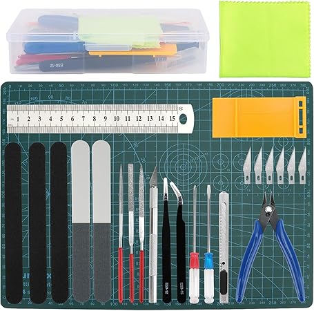 Professional 25PCS Gundam Model Tools Kit Hobby Building Tools Craft Set Gundam Modeler Basic Tools for Basic Model Building, Repairing and Fixing