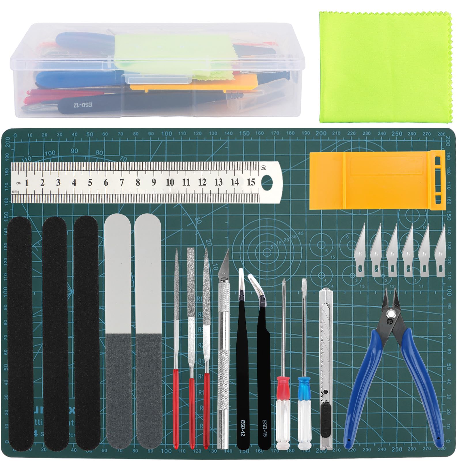 GUNPLA ビルダーズパーツ & 工具セット Amazon.com: Professional 25PCS Gundam Model Tools Kit Hobby