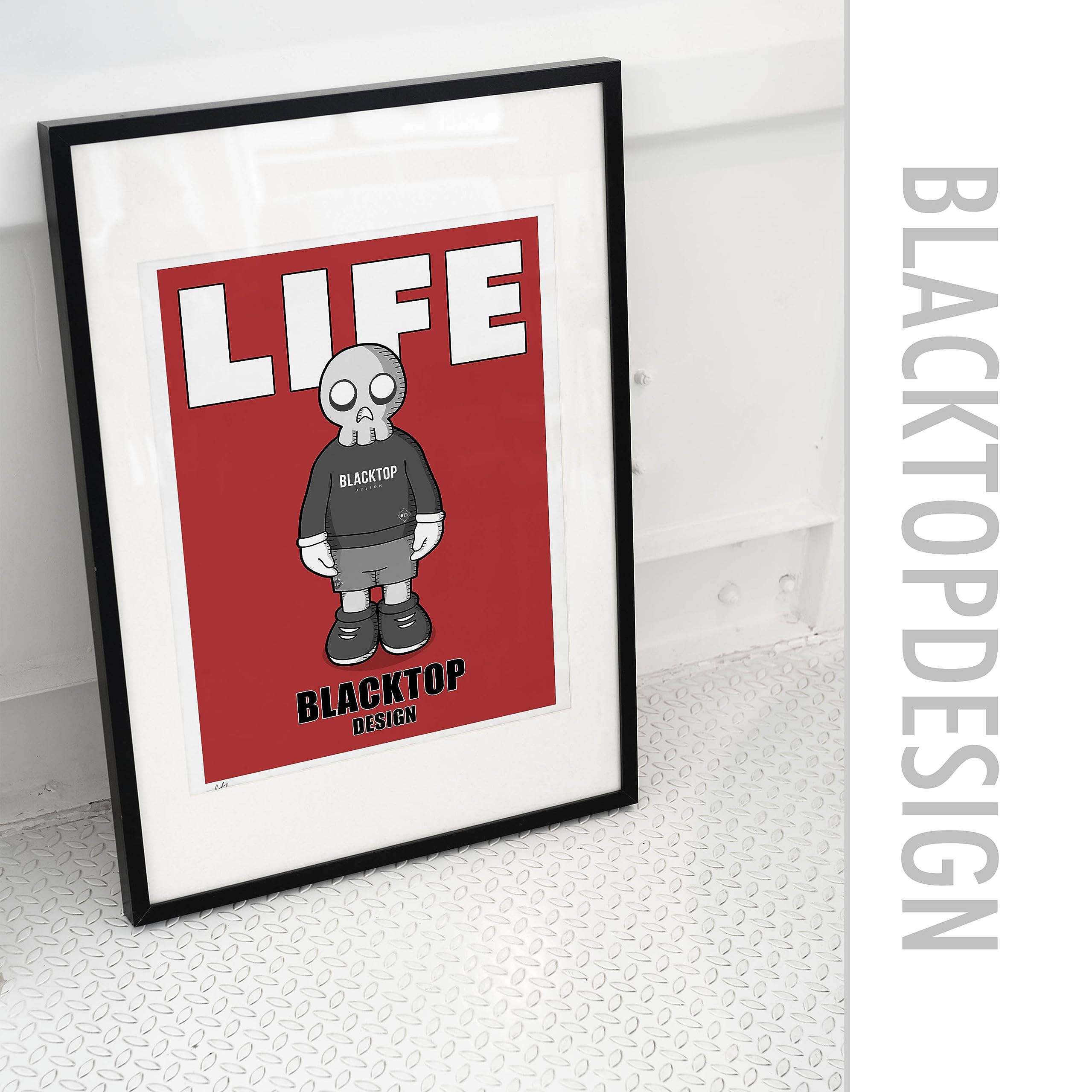 Amazon.co.jp: 現代アートポスター ドクロ スカル カウズ KAWS