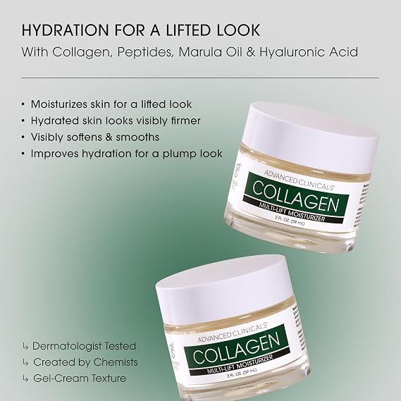 Advanced Clinicals Bitki Bazlı Kolajen Yüz Kremi 59ML