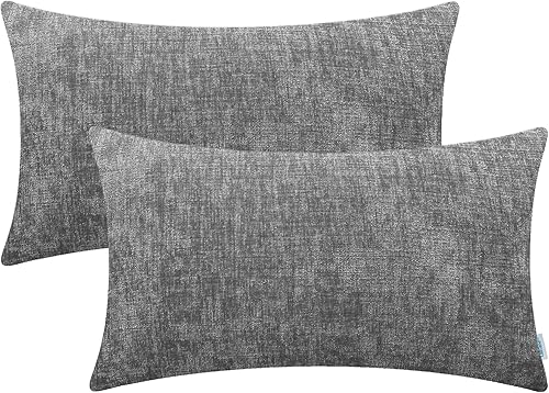 CaliTime Juego de 2 fundas acogedoras de cojines para sofá o decoración del hogar, de felpilla suave teñida y color liso