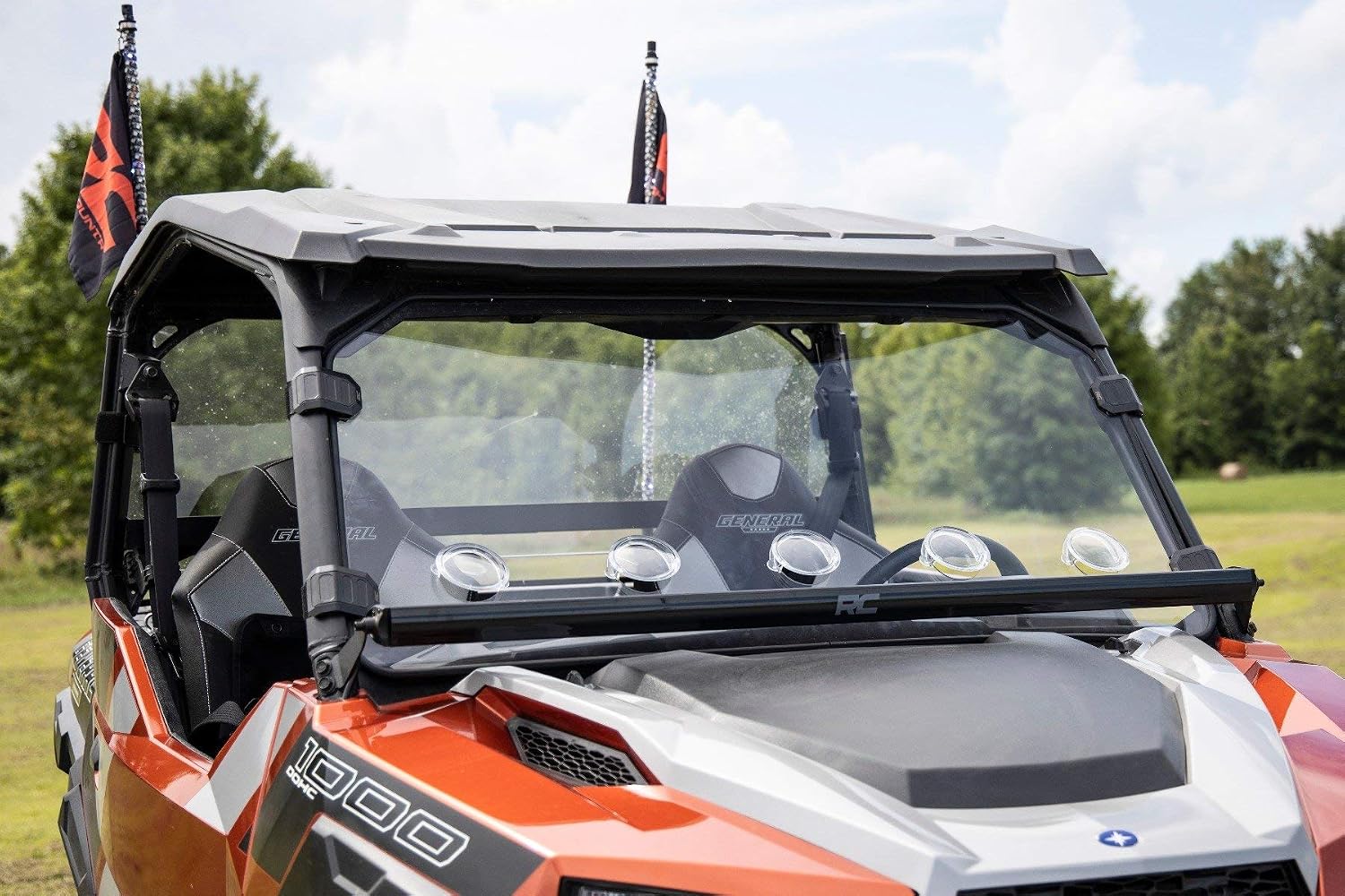 Rough Country Full Vented Windshield for Polaris General - 98262010