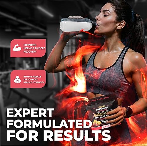 Miniatura 5 de HRDWRK - Paquetes de electrolitos en polvo con magnesio, potasio y sodio, paquetes de hidratación Keto, paquetes de electrolitos en polvo BCAA con