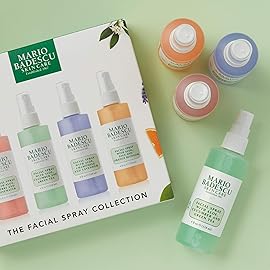 Mario Badescu Facial Spray Collection with Rose Water, Cucumber, Lavender and Orange Blossom, Multi-Purpose Cooling and Hydrating Face Mist for All Skin Types, Dewy Finish, 4 Fl Oz (Pack of 4)