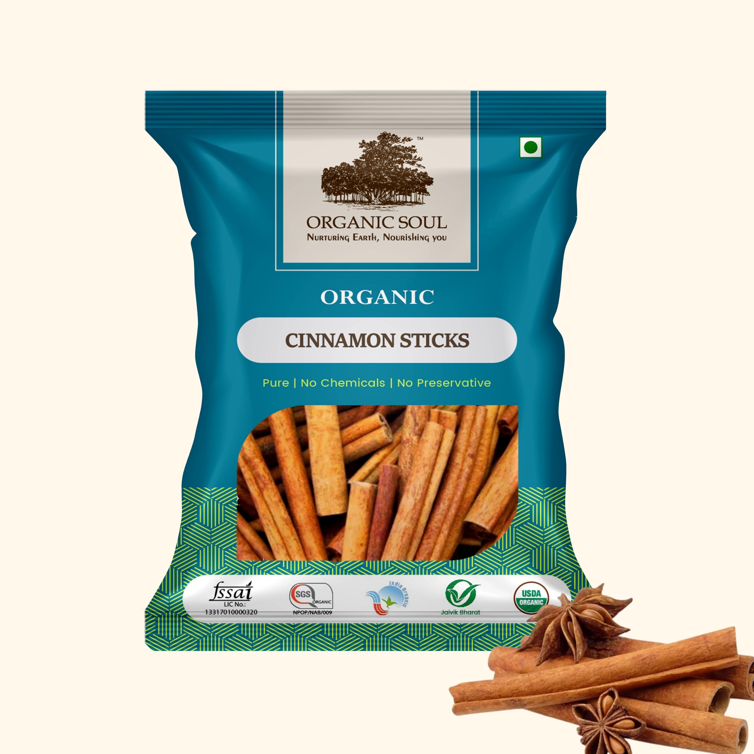 Organic Cinnamon sticks (Organic Dalchini) Dalchini Stick 100 gram/Organic Certified/NPOP Certified (B09MTFBYPZ) Amazon Price History, Amazon Price Tracker