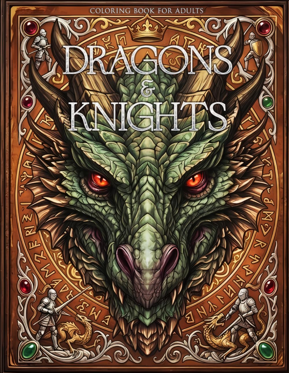 Dragons & Knights Coloring Book for Adults: Fantasy Art for Stress Relief and Focus