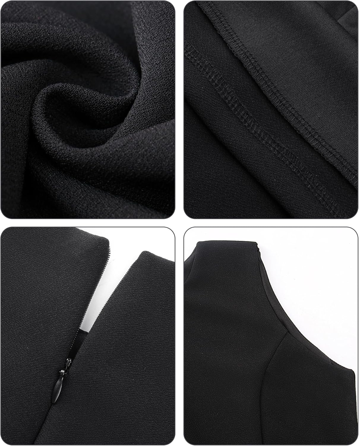 Ababalaya Women's Sexy Cutout Beaded Bodycon Mini Party Cocktail Dress - Image 7