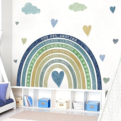 Miniatura 2 de Calcomanías de pared de animales de árbol de dibujos animados calcomanías de pared de árbol del bosque calcomanías de pared de animales de safari