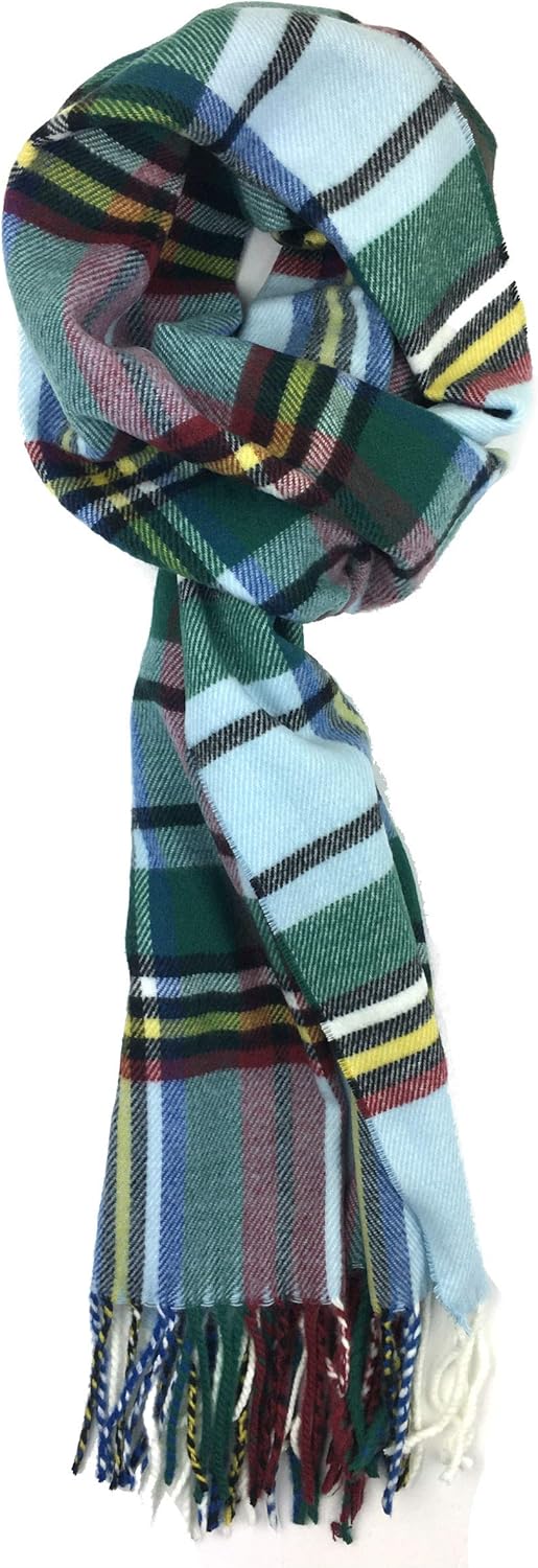 Plum Feathers Plaid Check and Solid Cashmere Feel Winter Scarf, Warm Scarfs, Cold Weather Accessories, Fringe Scarves