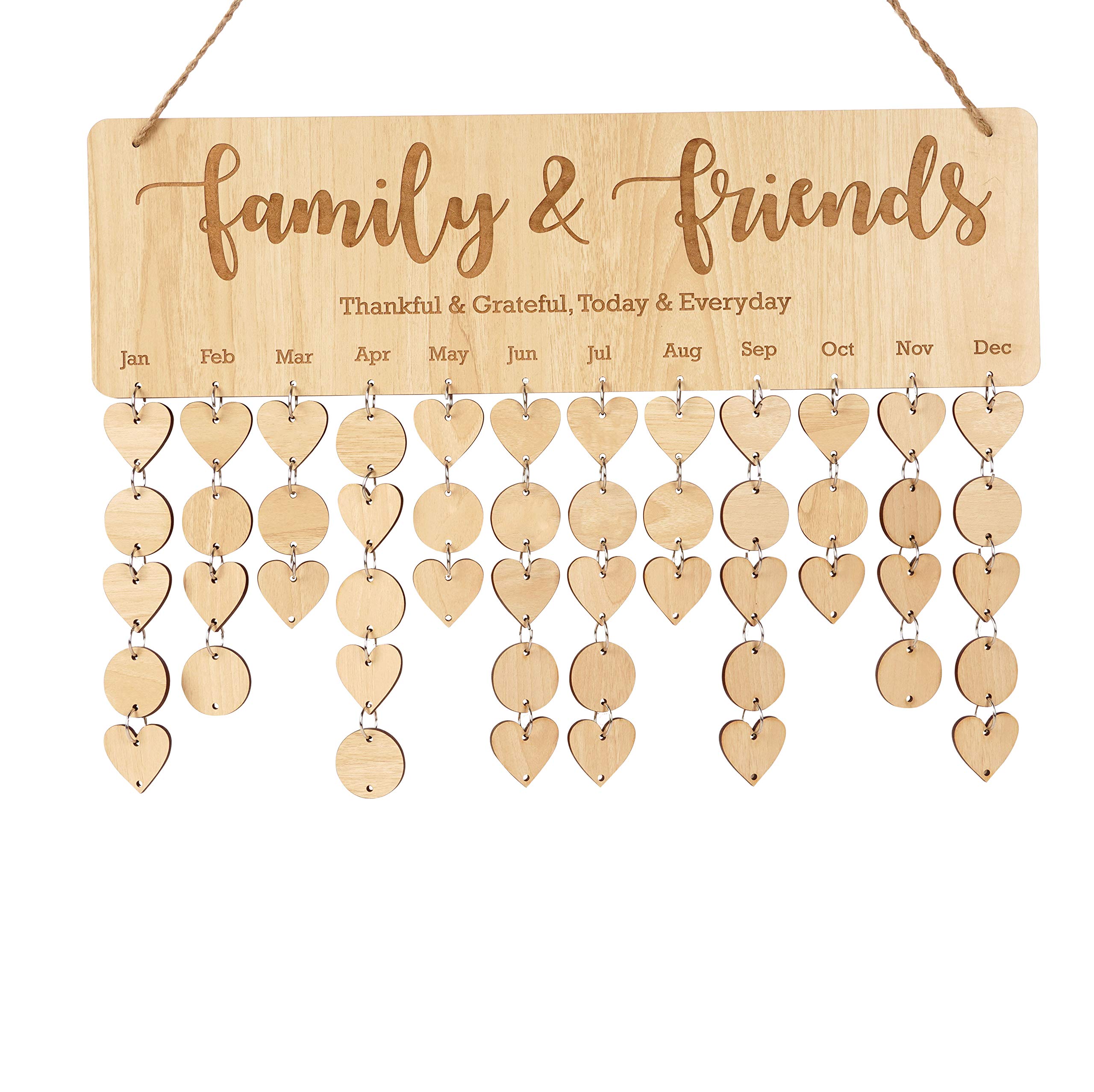 Calendrier perpétuel anniversaire en bois à décorer - Graine Créative
