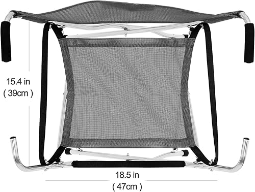 Miniatura 3 de Freshore Bastones y bastones plegables de 300 libras, silla plegable deportiva, bastón de asiento, 4 taburetes para acampar (aleación de aluminio