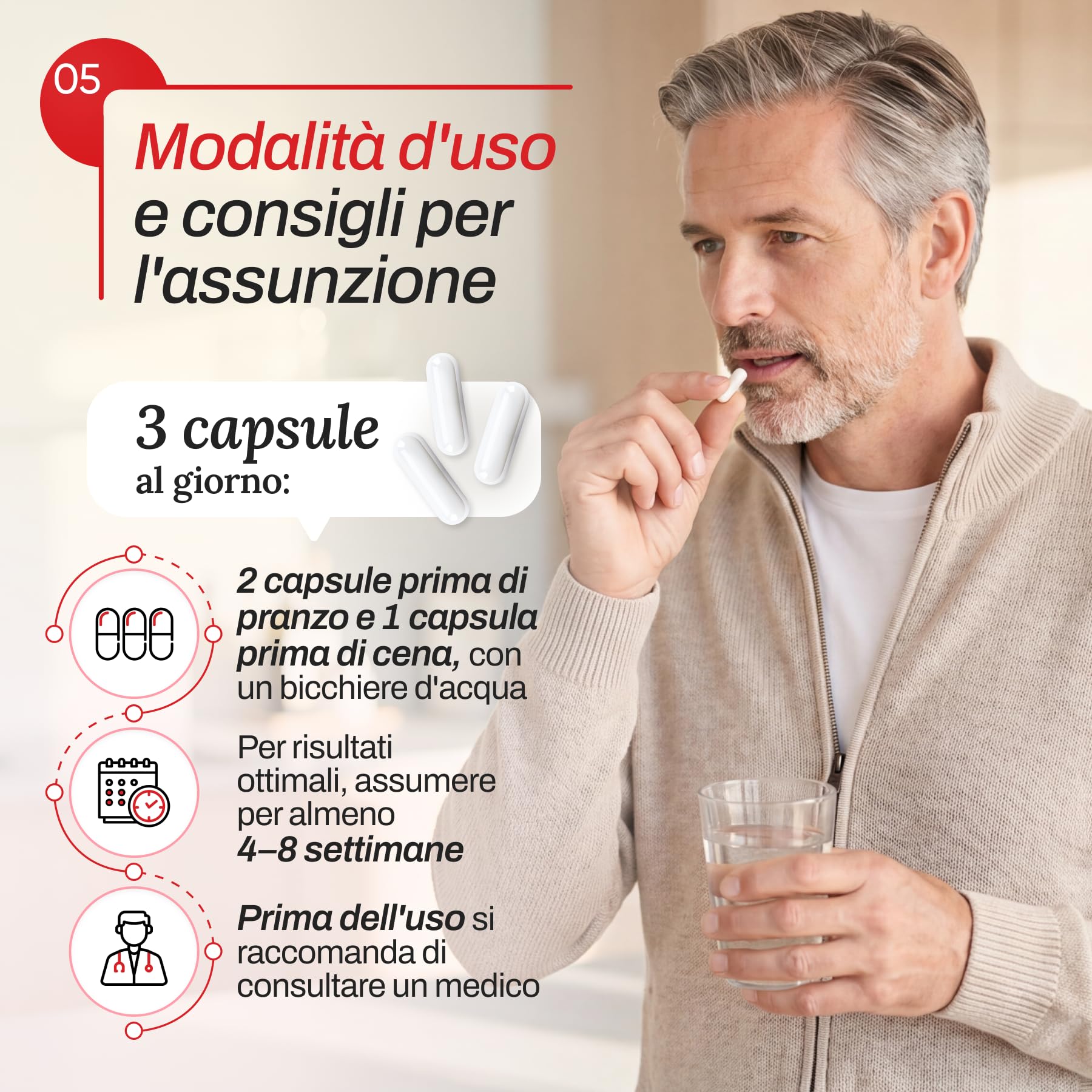 Capsule ProstAktiv | Serenoa Repens 360mg + Echinacea 360mg | Integratore Prostata Uomo con Ginkgo biloba, Licopene, Zinco | Supporto Prostatico e Vie Urinarie | 30 Capsule