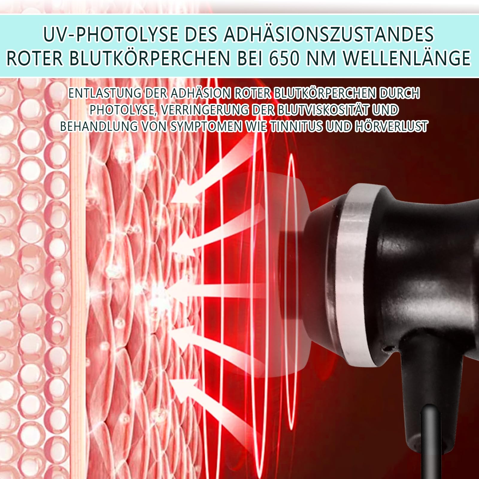 Acufene Infrarossi EarstöPsel, 2 in 1 dispositivo di terapia della luce rossa per le orecchie nasali,Dispositivo di luce rossa per l'acufene,Aiuto rapido al rumore delle orecchie