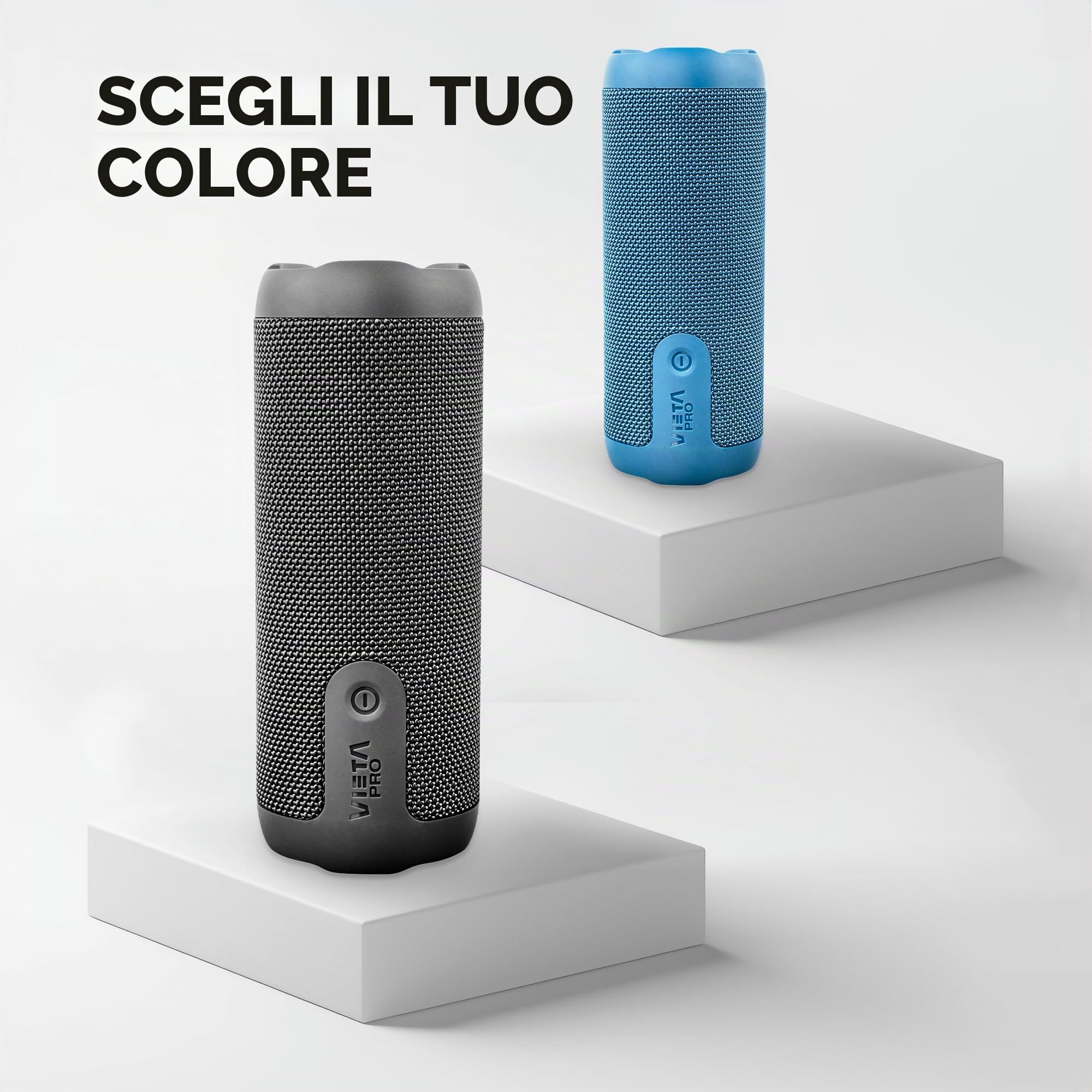 Vieta Pro Altoparlante Bluetooth 5.3, potente, 40 W, impermeabile IPX7, batteria 11H e radio FM. Grande altoparlante con TWS, Aux-In, USB e porta di tipo C | Altoparlante portatile Star