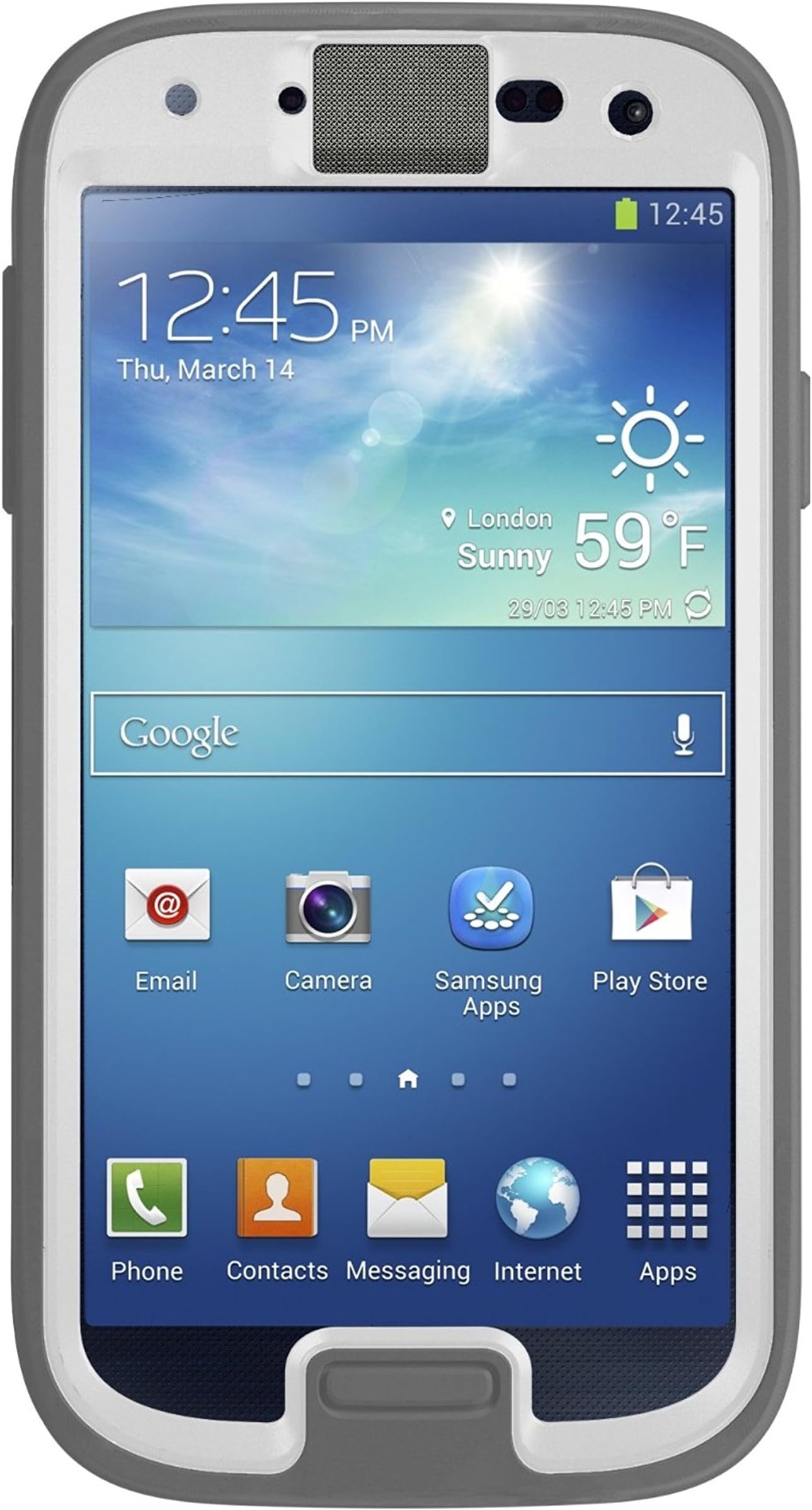 OTTERBOX Preserver Series Waterproof Case for Samsung Galaxy S4 - Retail Packaging - Glacier (White/Gunmetal Gray)