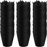 Vista 11 de Ruisita 150 piezas de mini tazas para hornear, tulipán, forros para magdalenas, forros para magdalenas, para bodas, cumpleaños, Navidad, fiestas