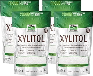 NOW Foods, Xylitol, Pure with No Added Ingredients, Keto-Friendly, Low Glycemic Impact, Low Calorie, 1-Pound (Packaging Ma...