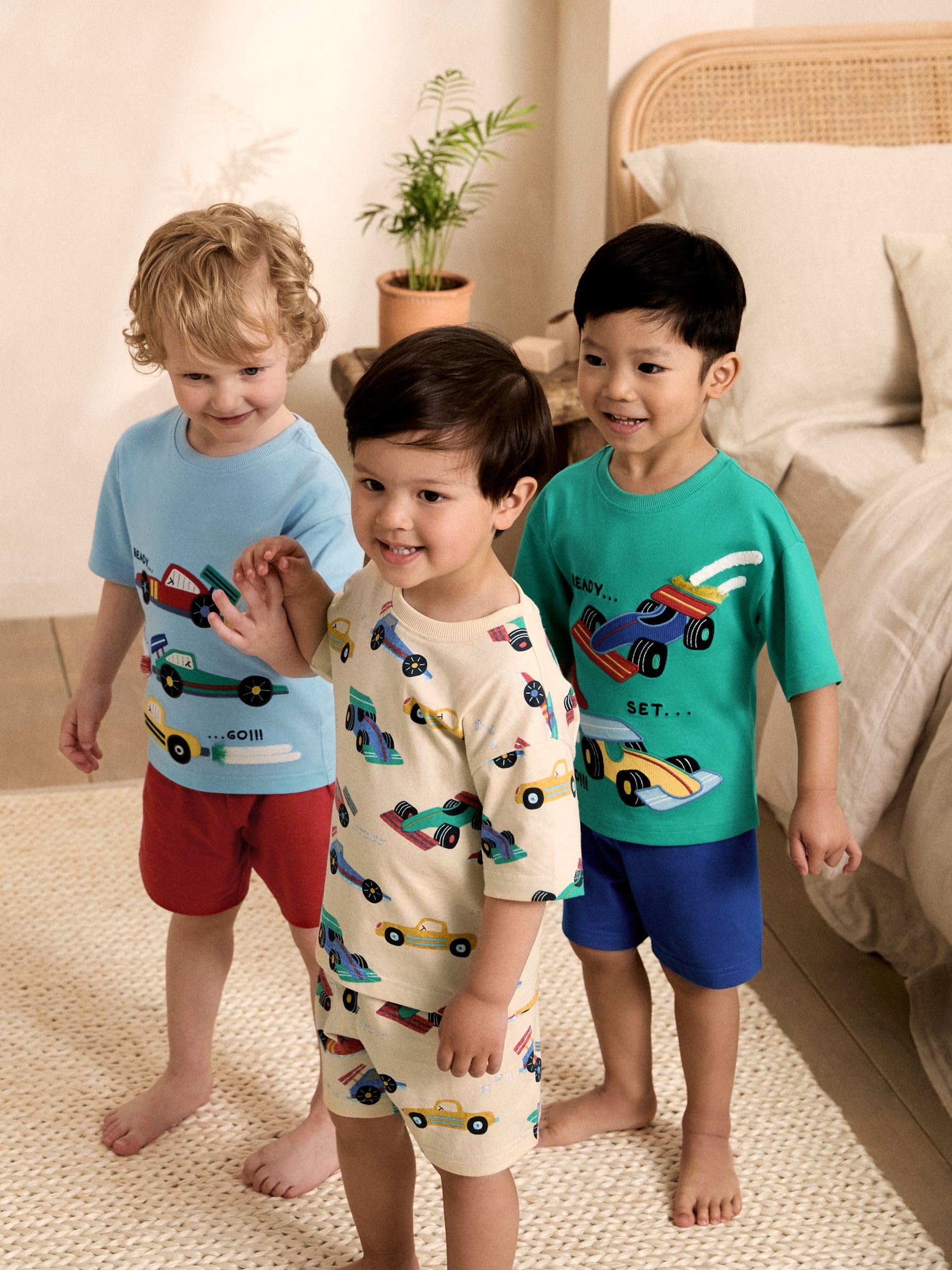 NEXT Jungen Kurze Schlafanzüge, 3er-Pack