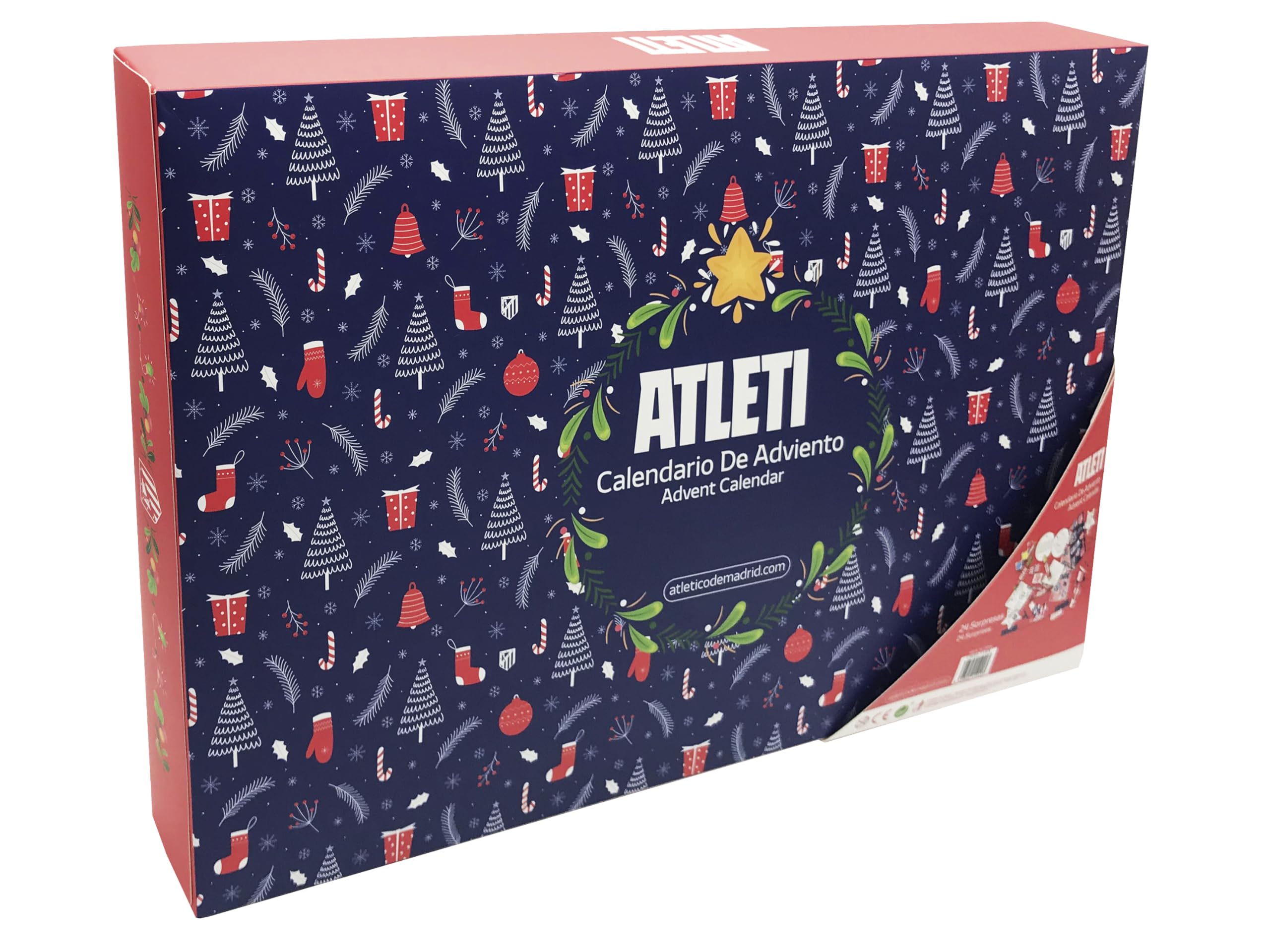 CyP Brands-Atlético de Madrid, Calendario de Adviento, 24 Sorpresas, Regalo Infantil, Licencia Oficial Marvel, Actividades y Juguetes