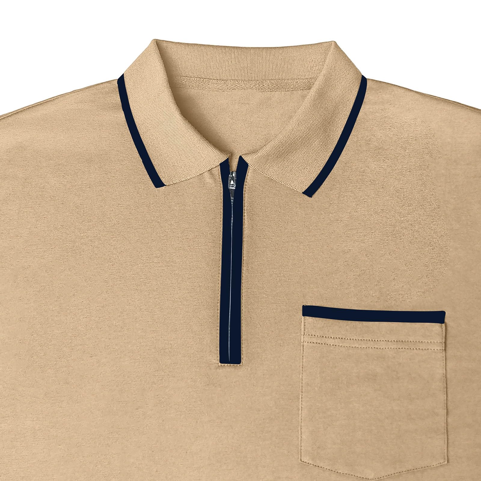 Polo Homme Manche Longue Habit Décontracté Polo Manche Longue Homme Confortable Haut Mode Tee Shirt Basique Vêtements Travail Vetement Régulière Habit Confortable Haut Doux Vêtements Basique Vetement