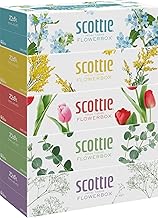Scotty Flower Box, Long Lasting Tissues, 500 Sheets (250 Pairs), 5 Boxes