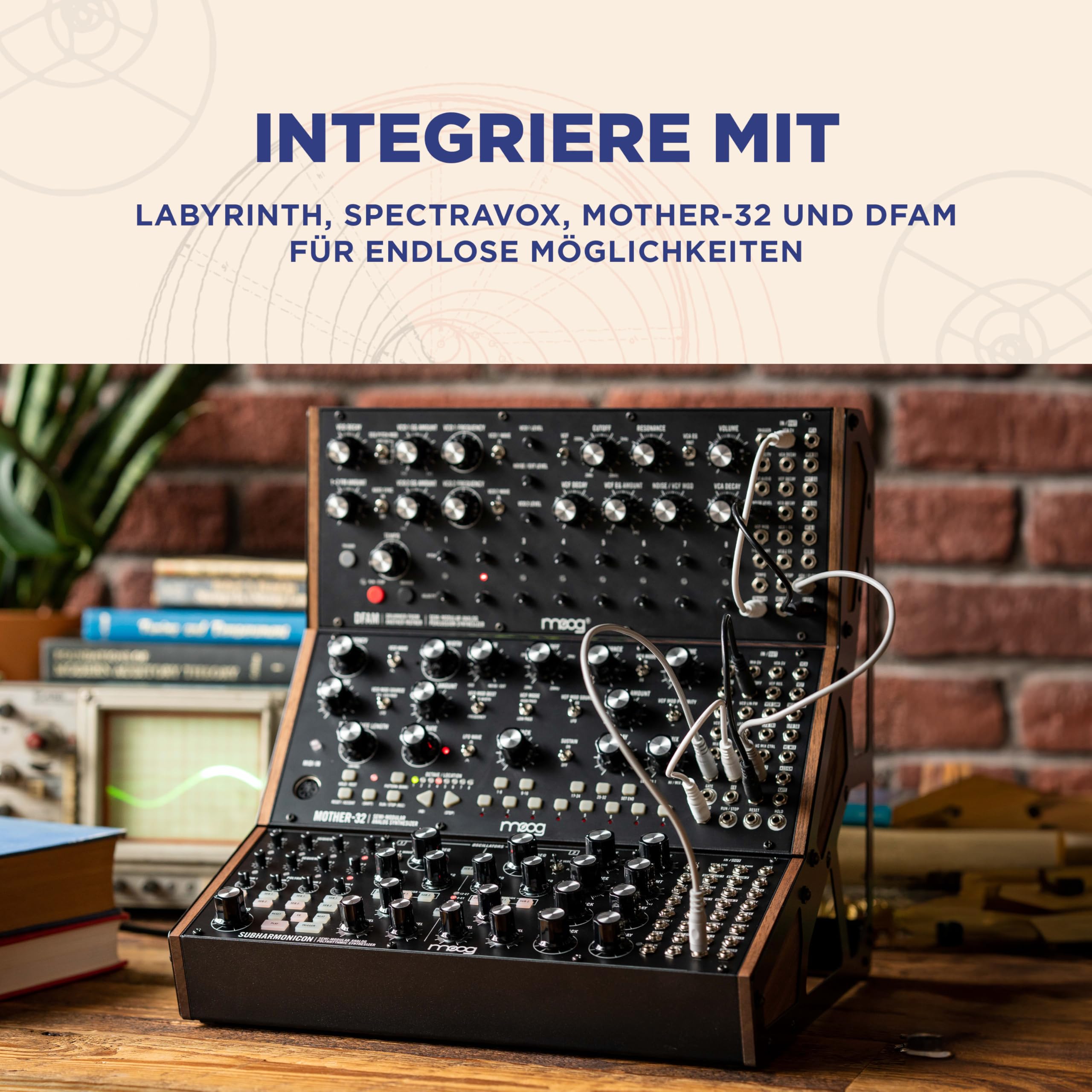 MOOG Subharmonicon Semi-Modularer Polyrhythmischer Analogsynthesizer Mit Dual-Sequencer, MIDI Und Patchbay