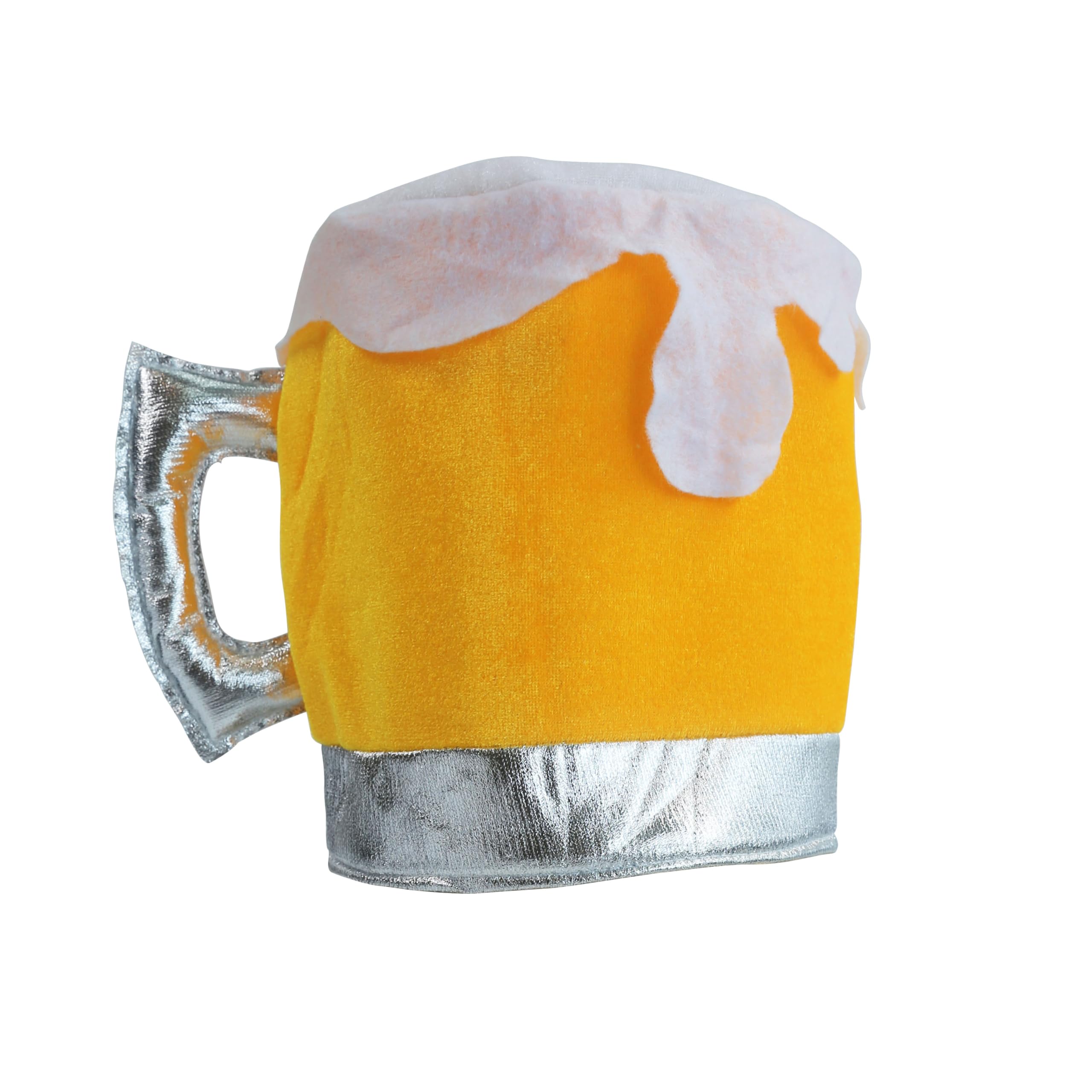 Beer Mug Hat - Novelty Oktoberfest Party Hat for Adults - Handmade Beer Costume Headwear