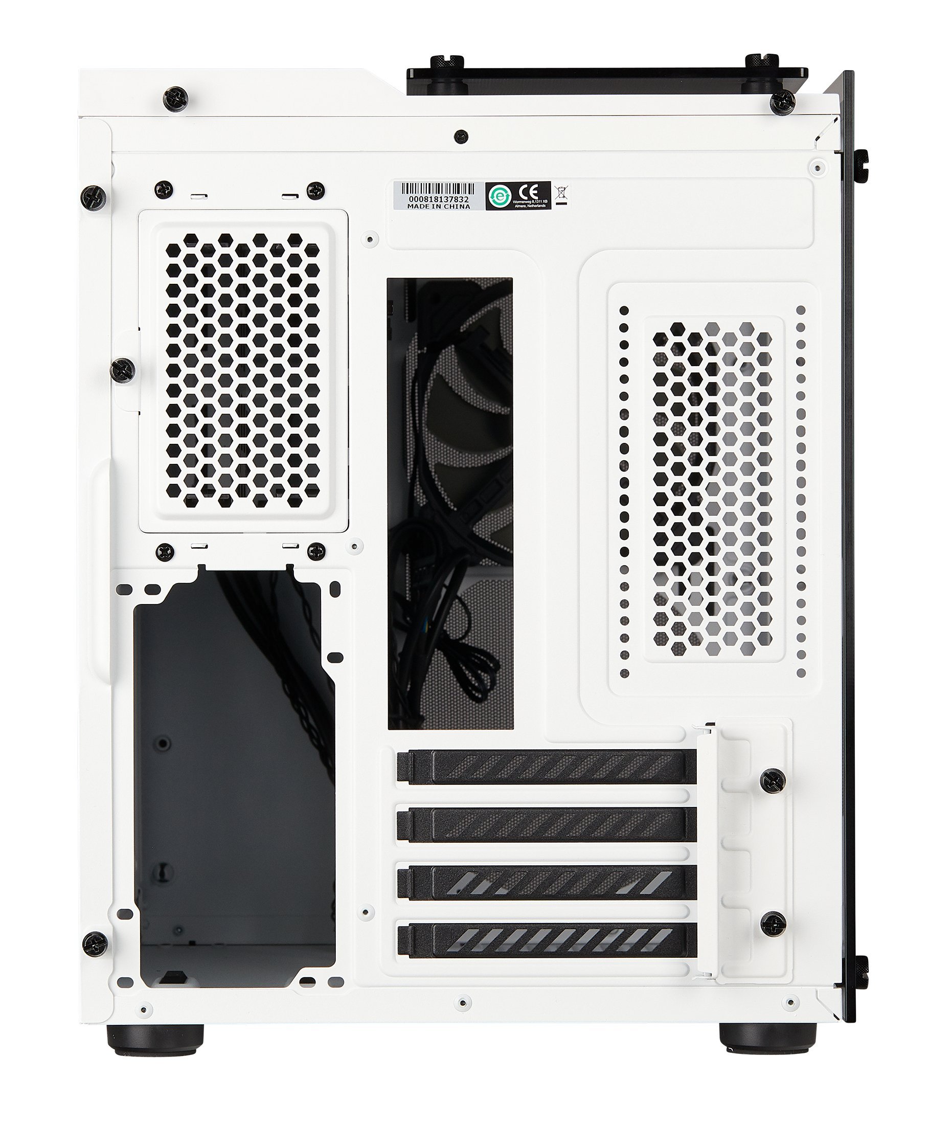 Corsair Crystal 280X Case da Gaming, Micro ATX Vetro Temperato, Bianco