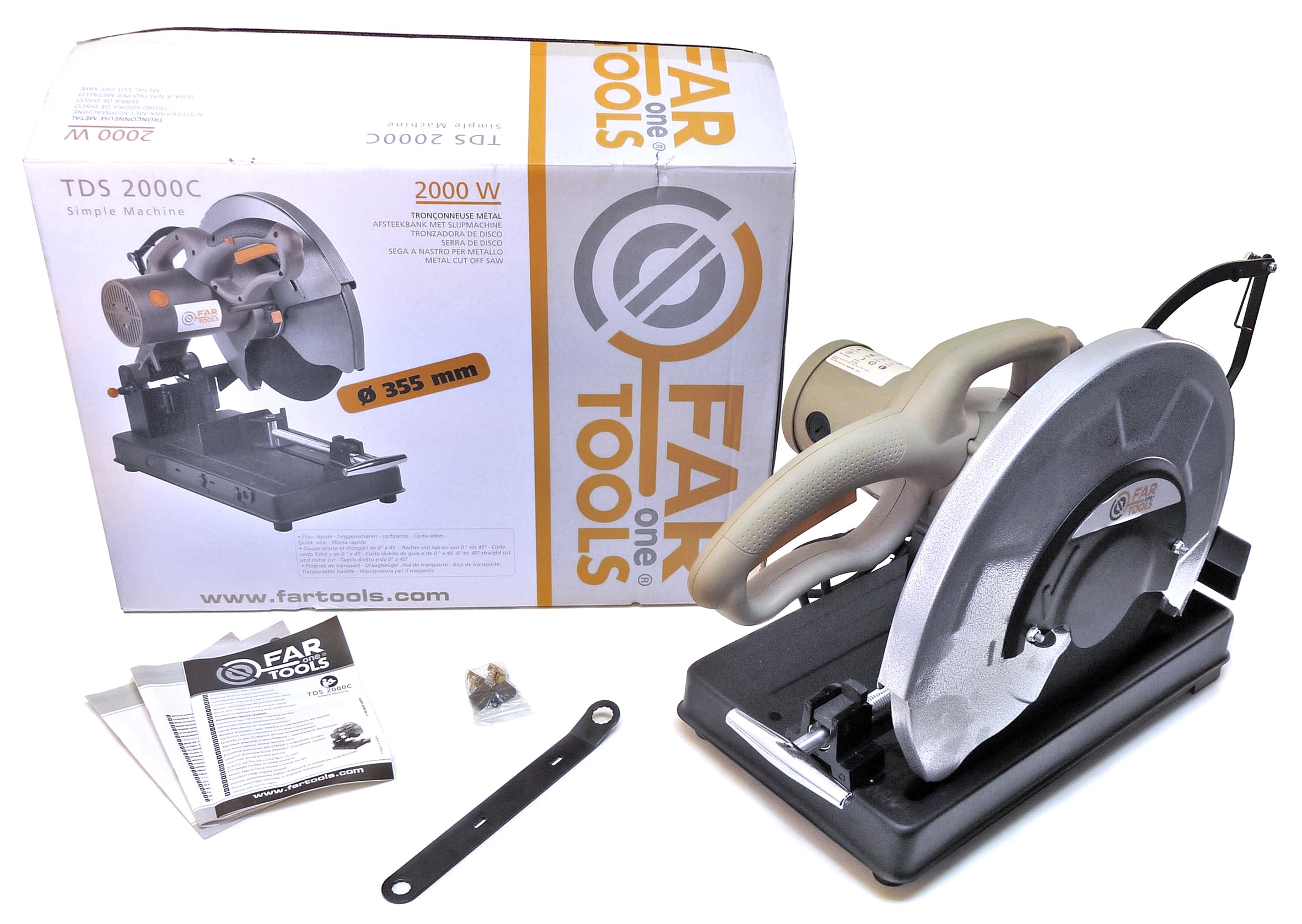 Fartools One TDS 2000B - Sierra de mesa (para metales, 2000 W)