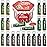 Yopela 19 Pack Christmas Natural Lip Balm Bulk with Vitamin E and Coconut Oil Lip Care Set - Moisturizing, Soothing, and Repairing Dry and Chapped Lips - 19 Flavors - Non-GMO