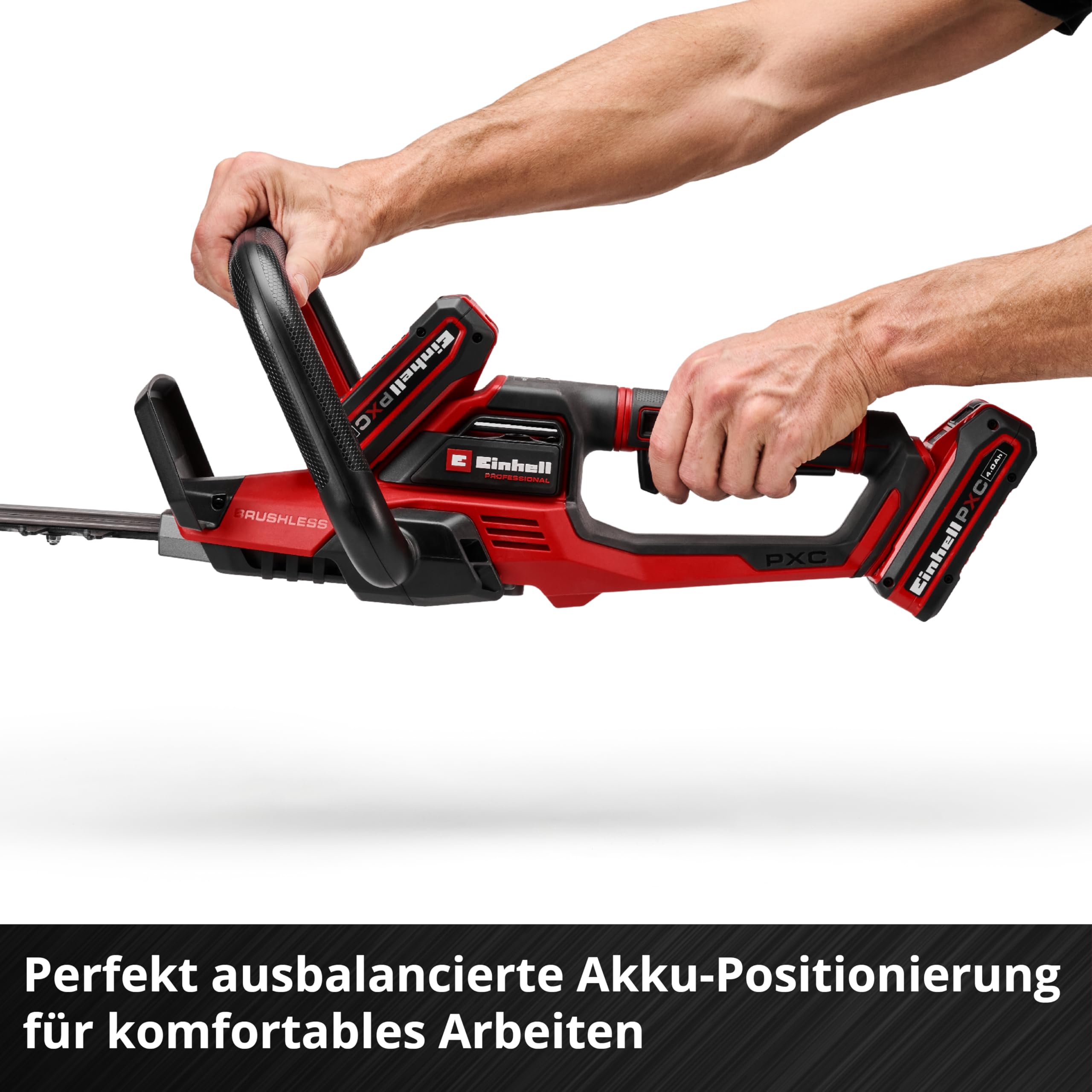 Einhell Professional Akku-Heckenschere GP-CH 36/65 Li BL-Solo Power X-Change (36 V, 65 cm Schnittlänge, 30 mm Zahnabstand, Brushless, Anti-Blockier-System, ohne Akku)