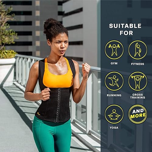 Miniatura 5 de HOT SHAPERS Cami Hot Waist Cincher - Chaleco adelgazante para mujer y moldeador de cuerpo de sauna