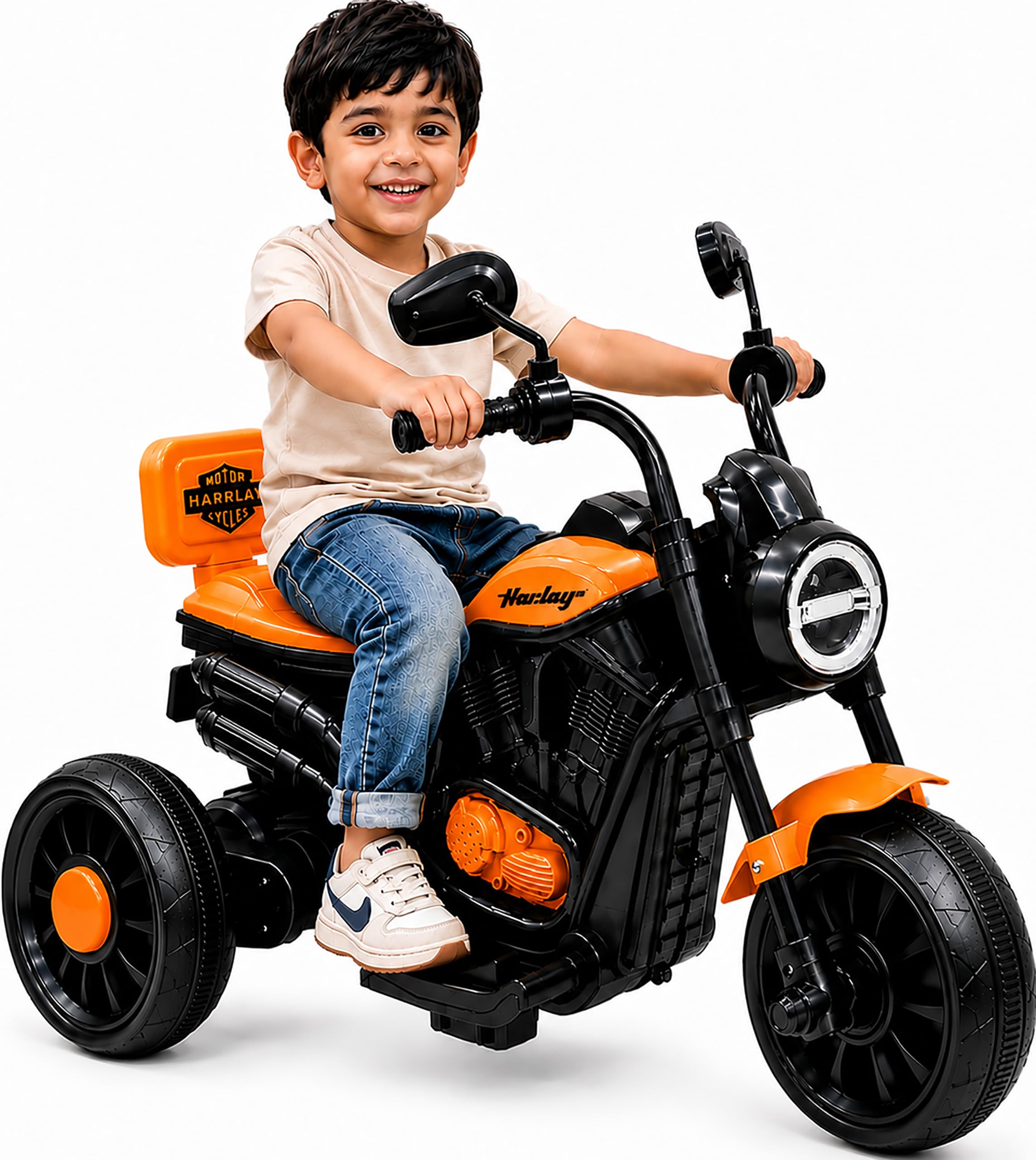Buy Wishmaster Mini Harlay Electric Ride-On Bike for Kids | 6V