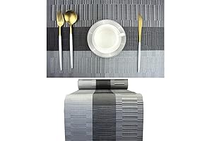 PIGCHCY Elegant Placemats with Matching Table Runner