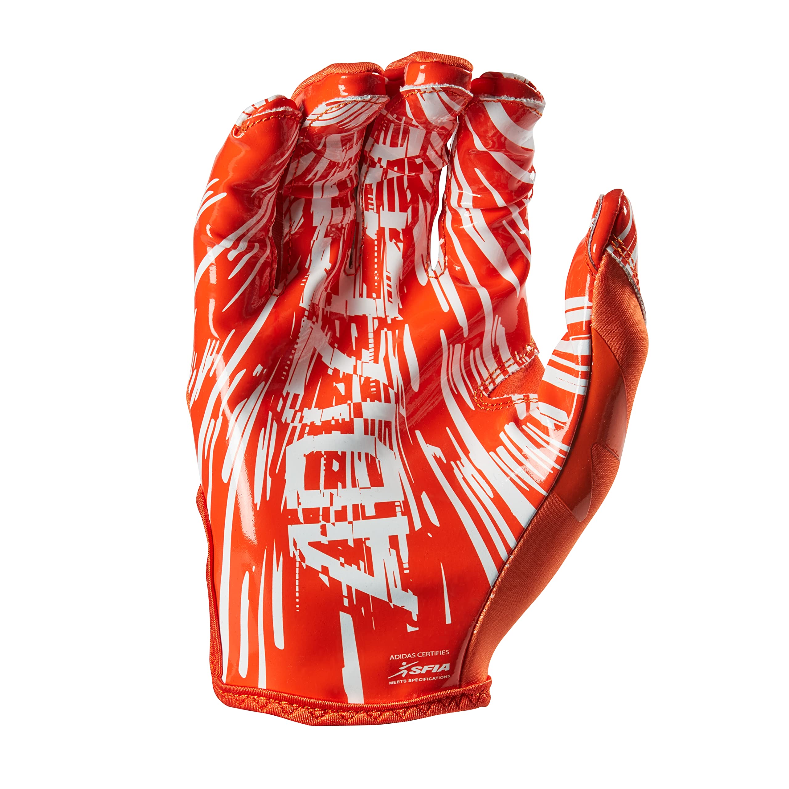 orange adidas football gloves