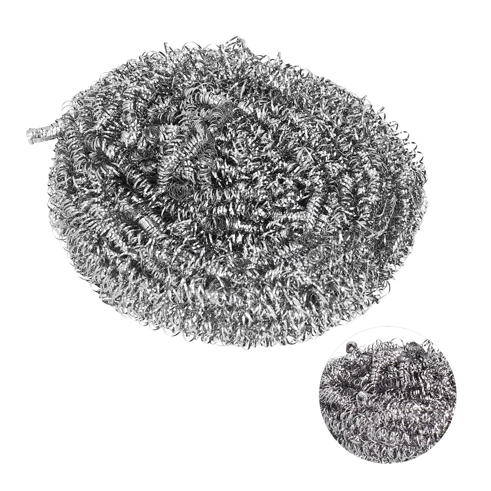 Scouring, No Drop Wire Good Texture Stainless Steel Scrubber for Office for Workplace for Restaurants for Industrial Kitchen