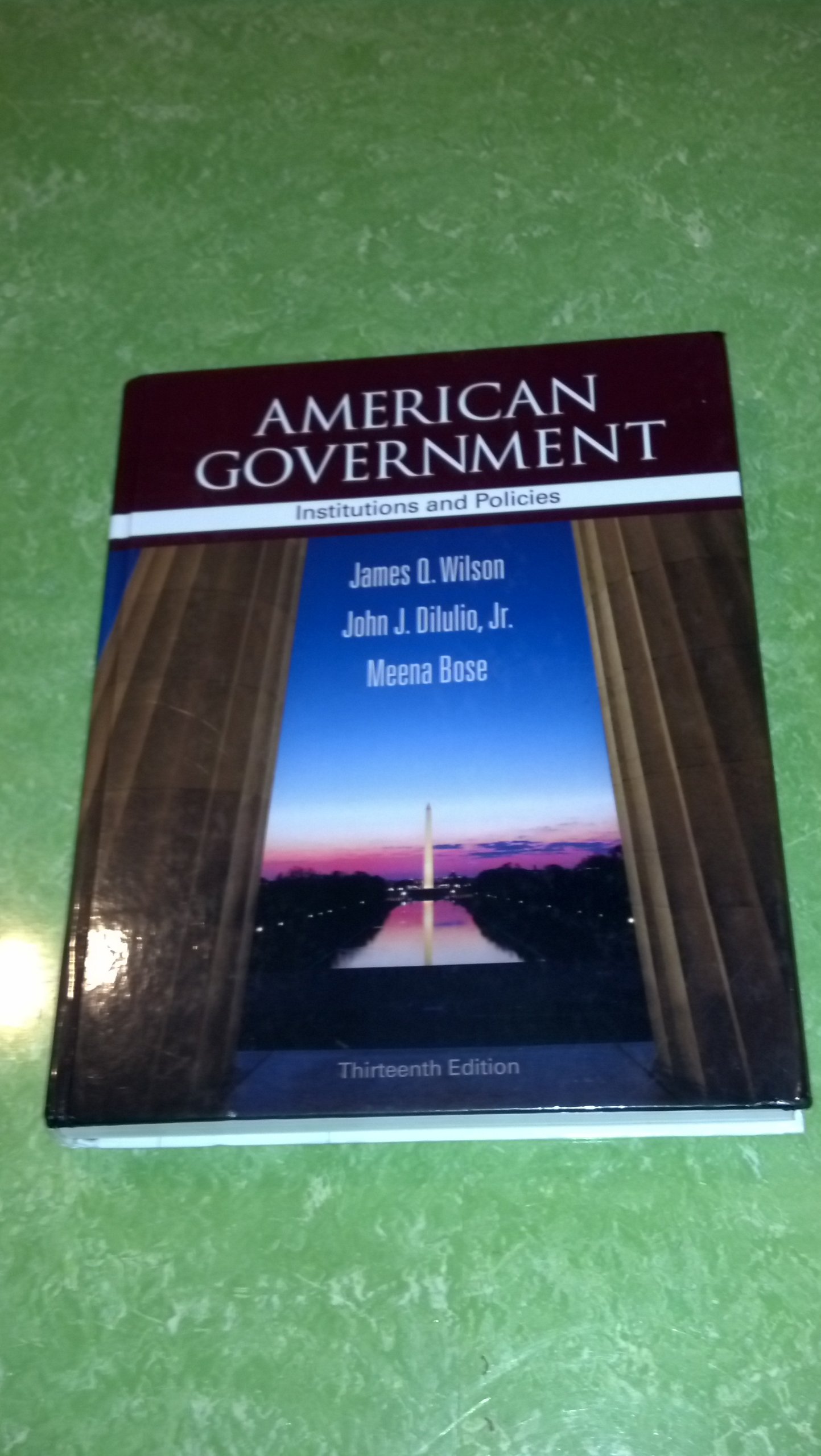 American Government: Institutions and Policies