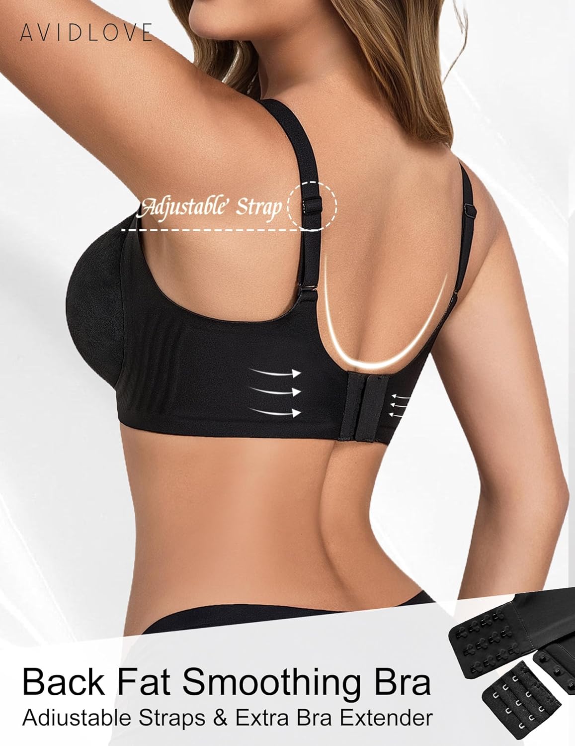 Avidlove Bras for Women No Underwire Lace Seamless Bralette Jelly Wireless Bras Full Coverage Tshirt Everyday Bras - Image 3