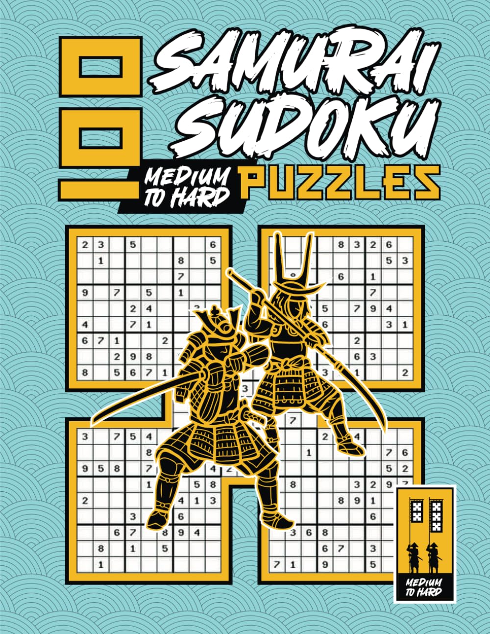 Samurai Sudoku: 100 Medium to Hard Puzzles for Adults